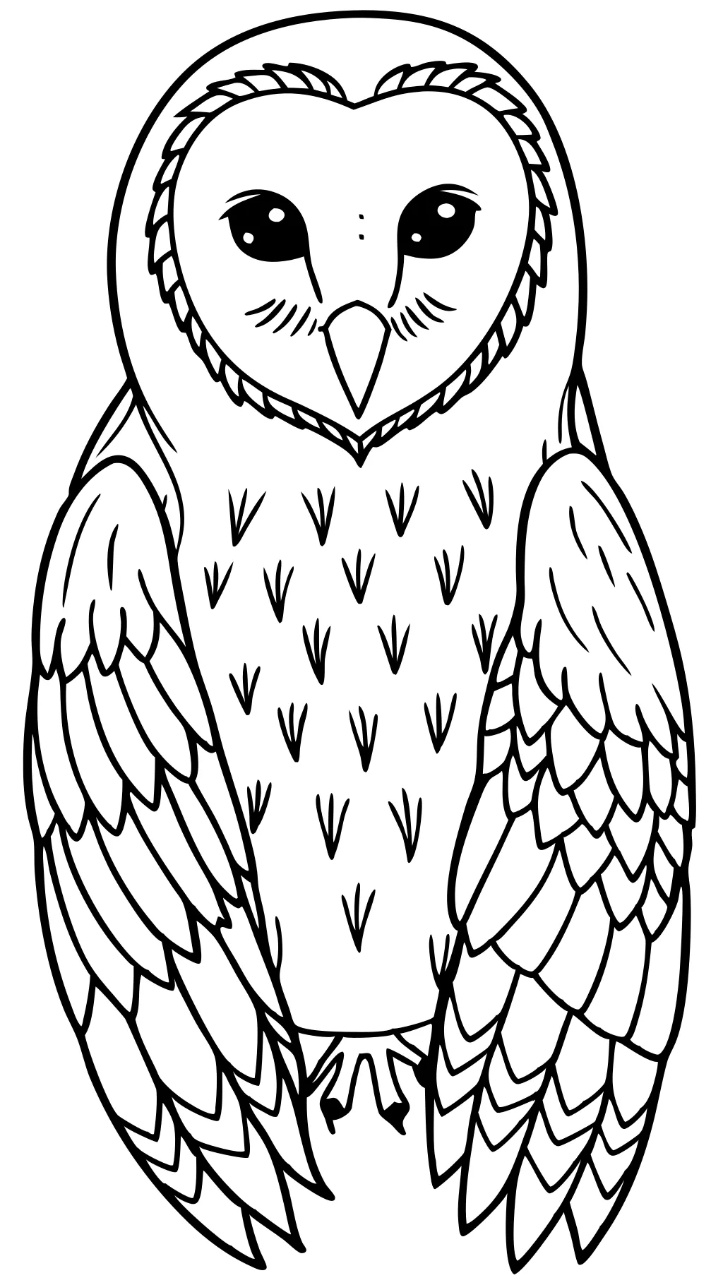 coloring pages of barn owls